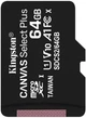 Карта пам'яті для домофону microSDXC Kingston Canvas Select Plus 64 GB Class 10 А1 UHS-1 - зображення 2