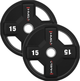 Zestaw talerzy olimpijskich HMS TPC poliuretanowych 2 x 2.5 - 25 kg 12 szt. (5908261682780) - obraz 8