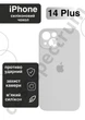 Чохол силіконовий з закритою камерою Epic Premium Silicone Case Camera Protection without MagSafe для Apple iPhone 14 Plus (6.7) White - зображення 1
