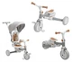 Детский трехколесный велосипед Caretero Toyz Faro Grey, с родительской ручкой детский велосипед беговел для малышей - изображение 1