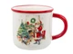 Новогодний бокал «Санта Клаус» из керамики Festive Santa Mug, 400 мл - изображение 1