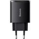Мережевий зарядний пристрій Baseus Compact CCXJ-E01 2USB QC 3.0 Type-C 30W, Black - зображення 3