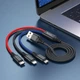 USB Кабель для зарядки Hoco X76 4in1 (Type-C + Type-C + Lightning + Micro) 1m, 2A, Black - изображение 2