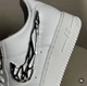 Чолочі кросівки білий Air Force 1 Low Molten Metal Silver 45 - зображення 6