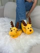 Тапочки кигуруми Kigurumi Рождественский Олень Детские для мальчика Желтый Плюшевые 25-32 (3106/1) - изображение 7
