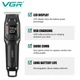 Мужской аккумуляторный триммер для бороды и усов VGR V-964 с 3 сменными насадками 1-3 мм. Черный - изображение 2
