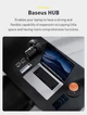 USB-хаб (концентратор) Baseus Metal Gleam Series 9-in-1 (Type-C to USB3.0*3, 4K HDMI, Type-C PD, TF, SD, VGA, RJ45) Gray, серый (CAHUB-CU0G) - изображение 10