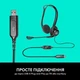 Гарнітура Logitech PC 960 USB (981-000100) Чорний - зображення 9