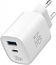 Зарядний пристрій мережевий Make 30W GaN3 Type-C PD3.0 + USB QC4.0 White (MCW-3021GWH) - зображення 3