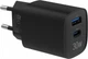Зарядний пристрій мережевий Make 30W GaN3 Type-C PD3.0 + USB QC4.0 Black (MCW-3021GBK) - зображення 4