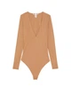Женское боди Victoria's Secret FeatherSoft длинный рукав 1160179440 (Коричневый XL) - изображение 3