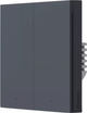 Inteligentny włącznik Aqara Smart Wall Switch H1 (no neutral, double rocker) Grey (WRS-R02-G) - obraz 1