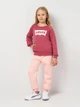 Детский свитшот для девочки Levi's Lvg Key Item Logo Crew 3E6660-AHT-LY 116 см Красный (3666643117245) - изображение 3