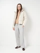 Пуховик зимний короткий женский Adidas Essentials Climawarm 3-Stripes JM4107 2XL Beige (4068811737047) - изображение 3