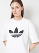 Футболка хлопковая оверсайз длинная женская Adidas Originals Adicolor Spacer Oversized Trefoil JV7226 XS Белая (4068808270809) - изображение 4