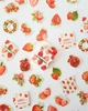 Коробка з декоративними наліпками для творчості Box Stickers DIY 4x4 см червоні полунички Strawberry - зображення 2