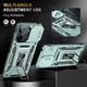 Ударопрочный чехол Epik Camshield Army Ring для Xiaomi Redmi 13C / Poco C65 Зеленый / Light Green - изображение 4