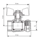 Кран шаровой Koer Wing 16x1/2F [KR.352] [LL1655] - изображение 3