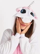 Женская кигуруми пижама взрослая и подростковая Kigurumi Единорог с крыльями Белый с розовым M 155-165 см. (1012/2) - изображение 2