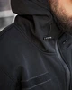 Чоловіча Куртка з капюшоном Softshell на флісі чорна розмір 2XL - изображение 8