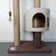 Кошачья когтеточка дряпка домик для кошки кота 90х60х40см бежево коричневая - изображение 5