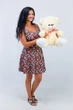 Маленький мягкий мишка Teddy Boom Томми 50 см кремовый - изображение 2