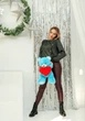 Плюшевий ведмедик Френк 65 см Teddy Boom блакитний з червоним серцем - зображення 4
