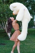 Мягкий мишка Тедди Teddy Boom 200 см кремовый - изображение 4