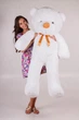 Великий ведмедик Тедді Teddy Boom 160 см білий - зображення 2