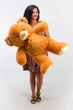 Игрушечный медведь Teddy Boom Томми 100 см карамель - изображение 3