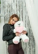Плюшевий ведмедик Френк 65 см Teddy Boom білий із серцем - зображення 5