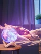 Нічник світильник галактика місяць 3D Великий 15 см Light на підставці - зображення 5