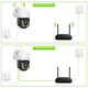 Беспроводная уличная камера WiFi ICSEE 4MP PTZ Черно-белая Управление с телефона - изображение 6