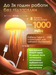 Ночник Медуза RGB с управлением голосом 3D эффект, подставкой и леской для подвешивания на аккумуляторе - изображение 5