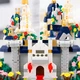 Детский 3d конструктор замок принцессы Balody Princes Сastle Blue No.18458 разные цвета 3д из миниблоков подарок для детей девочек 1165 мини деталей - изображение 7