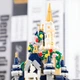Детский 3d конструктор замок принцессы Balody Princes Сastle Blue No.18458 разные цвета 3д из миниблоков подарок для детей девочек 1165 мини деталей - изображение 8