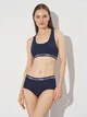 Бюстгальтер без косточек хлопковый Puma Women Racer Back Top 1P Hang 90786223 XS Navy (8720245668552) - изображение 3