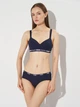 Бюстгальтер без косточек хлопковый Puma Women Padded Top 1P Hang 90786323 L Navy (8720245669559) - изображение 3