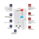 Газова колонка MIXXUS GWH-0110 BASIC WHITE димохідна 10 л/хв (колір білий) (WH0022) - зображення 7
