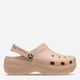 Женские кроксы Crocs Jibbitz Classic Platform Clog W PkCr 206750-7AF 37-38 (W7) 23 см Темно-бежевые (198445225895) - изображение 1