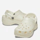 Женские кроксы Crocs Classic Platform Glitter Clog W Chk 207241-0WV 38-39 (W8) 24 см Молочные (196265651245) - изображение 3