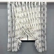 Кухонные шторки VR-Textil № 101к с подвязками Белый с серым 320х170 см (52-1211) - изображение 1