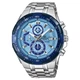 Мужские наручные часы CASIO EFR-539DE-2AVUEF Серебристые/Голубой циферблат - изображение 1
