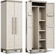 Шафа Keter Kis Excellence Utility Cabinet бежева пластикова багатофункціональна (241047) - изображение 1