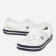 Мужские кроксы Crocs Crocband WhtWhtNvy 11016-1WW 43-44 (M10/W12) 28 см Белый/Темно-синий (198445256004) - изображение 4