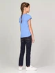 Подростковая футболка для девочки Tommy Hilfiger 235641213 152 см Голубая (1159842631) - изображение 2