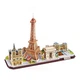 3D пазл CubicFun City Line з LED-підсвіткою Париж (L525h) - изображение 1