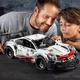 Конструктор Porsche 911, 1631 детали машинка техник в размере 1:10, спортивный автомобиль с LED-подстветкой Technology C999 (в крафтовой упаковке) - изображение 5