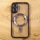 Чехол Chrome case with MagSafe для iPhone 16 Black - изображение 1