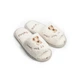 Женские домашние тапочки утепленные меховые с открытым носком Twins HS-Lux с вышивкой Bear 15865 38/39 25 см Кремовые (4820182097621) - изображение 1